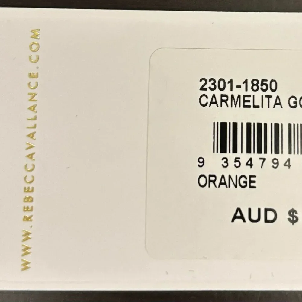 Rebecca Vallance Carmelita Gown Orange - Picture 4 of 4